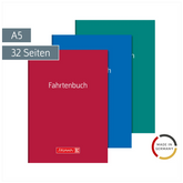 Fahrtenbuch „für Kraftfahrzeuge“ | A5, 32 Seiten, Karton, sortiert