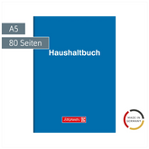 Haushaltsbuch | A5, 80 Seiten, Karton, blau
