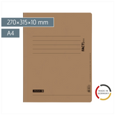 Schnellhefter FACT!plus | A4, Füllhöhe: 10 mm, braun