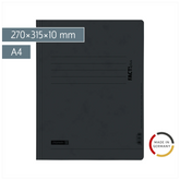 Schnellhefter FACT!plus | A4, Füllhöhe: 10 mm, schwarz