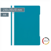 Schnellhefter | A4, Füllhöhe: 10 mm, türkis