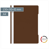 Schnellhefter | A4, Füllhöhe: 10 mm, braun