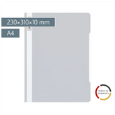 Schnellhefter | A4, Füllhöhe: 10 mm, grau