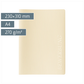 Bewerbungsmappe 3-teilig | A4, chamois