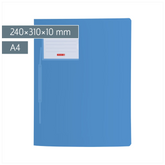 Schnellhefter FACT!pp | A4, Füllhöhe: 10 mm, pastellblau