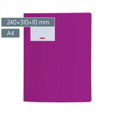 Schnellhefter FACT!pp | A4, Füllhöhe: 10 mm, purple