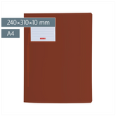 Schnellhefter FACT!pp | A4, Füllhöhe: 10 mm, braun