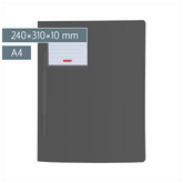 Schnellhefter FACT!pp | A4, Füllhöhe: 10 mm, onyx