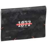 Fächermappe Neon | A4, 12 Fächer, grau/schwarz