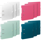 Ordner „WAVE“ Trend | A4, 50 mm, Hebelmechanik mit gummiertem Griff, sortiert, 12 Stück