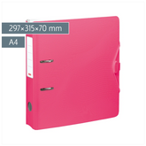 Ordner „WAVE“ Colour Code | A4, 70 mm, Hebelmechanik mit gummiertem Griff, tulip