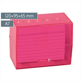 Karteikasten Colour Code gefüllt | 120×95×65 mm, A7, tulip