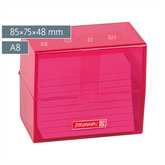 Karteikasten Colour Code gefüllt | 85×75×48 mm, A8, tulip