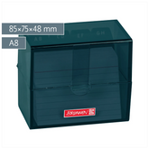 Karteikasten Colour Code gefüllt | 85×75×48 mm, A8, denim