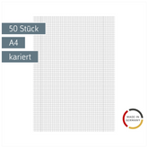 Kanzleibogen | A4, Lineatur 28, weiß, 50 Stück