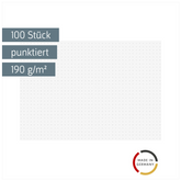 Karteikarten | A5, dotted, weiß, 100 Stück