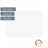 Karteikarten | A6, unliniert, weiß, 100 Stück