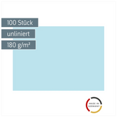 Karteikarten | A7, unliniert, blau, 100 Stück