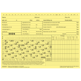 Urlaubskarten | A5 quer, gelb, 100 Stück