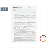Formular „Mietvertrag für Wohnungen“ | A4