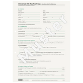 Formular „Universal Kfz-Kaufvertrag“ | A4