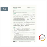 Formular „Mietvertrag für Wohnungen“ | A4