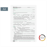 Formular „Mietvertrag für Wohnungen“ mit Übergabeprotokoll | A4