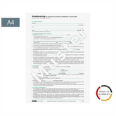 Formular „Arbeitsvertrag für gewerbliche Arbeitnehmer“ | A4