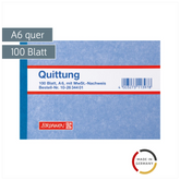 Quittungen | A6 quer, 100 Blatt