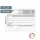 Quittungen | A6 quer, 80 Blatt