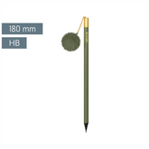Bleistift „Bommel“ Colour Code | HB, rund, olive