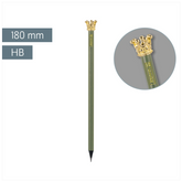 Bleistift „Krone“ Colour Code | HB, rund, olive