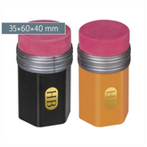 Dosenspitzer mit Radiergummi „Topper“ | sortiert