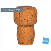 Radiergummi „Korken“ 3D | braun