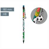 Bleistift Sporty Animals | HB, rund, grün/mehrfarbig