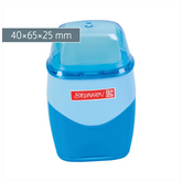 Dosenspitzer mit Radiergummi Colour Code 2 in 1 | azur