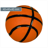 Radiergummi „Basketball“ Sporty Animals 3D | orange/schwarz