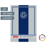 Büropapier MK-Papier | A4, Lineatur 20, 100 Blatt