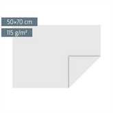 Transparentpapier | 50×70 cm, 115 g/m², weiß