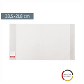 Buchschoner | 21,5×38,5 cm, stabile Folie, PVC, glasklar