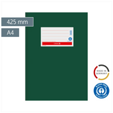 Hefthülle Premium | 425 mm, A4, dunkelgrün