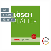 Löschblattblock | A4, 6 Blatt, grün
