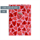 Sammelmappe Fruity Love | A4, Füllhöhe: 10 mm, rosa/rot