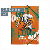 Sammelmappe Sporty Animals für A4 | A4, Füllhöhe: 10 mm, orange/mehrfarbig