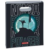 Heftbox Ninja Power | A4, Füllhöhe: 50 mm, türkis/schwarz