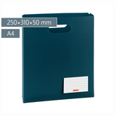 Heftbox FACT!pp | A4, Füllhöhe: 50 mm, denim