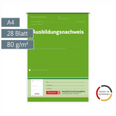 Ausbildungsnachweisblock | A4, 28 Blatt, grün