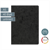 Heft Premium FACT!plus | A5, unliniert, 40 Blatt, schwarz
