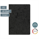 Heft Premium FACT!plus | A5, liniert, 40 Blatt, schwarz