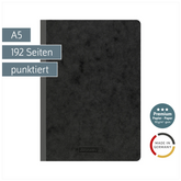 Notizbuch Premium FACT!plus Kladde | A5, punktiert, schwarz